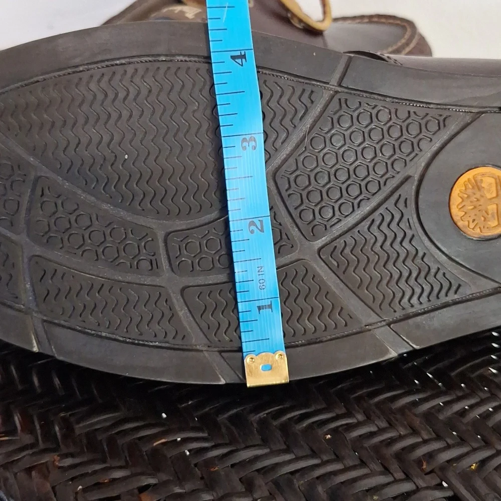 TIMBERLAND MEN'S AUTHENTIC HANDSEWN 3 EYE LUG SOLE BOAT SHOES BROWN SIZE 11.5